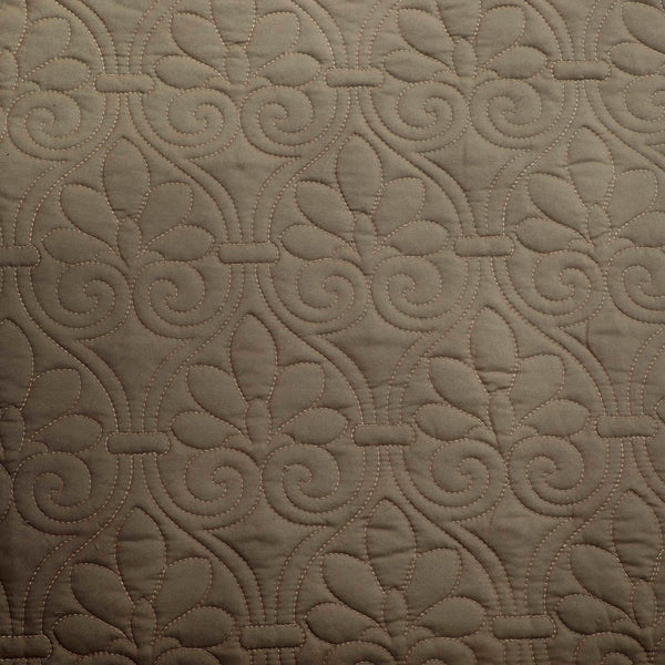 JLA Home Madison Park - 6 Reversible Daybed Cover Set with Antimicrobial Protection, Quilted Texture, Striped Skirt & Pillow Khaki MP13-3977