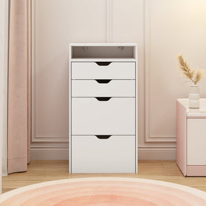 English Elm Dressing Table Set with Led Lit Flip Mirror Hidden Stool and Dual Drawers for Small Spaces W5252P447369
