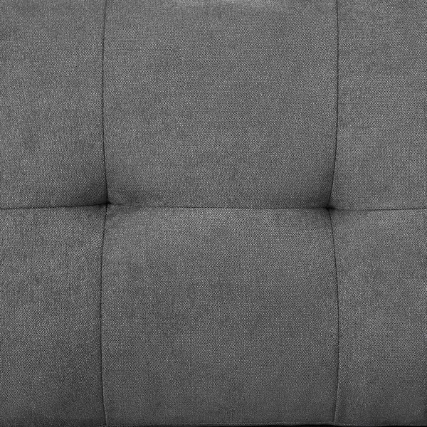 English Elm Ollie Woven Fabric Sleeper Sectional with Storage Chaise Usb Charging Pocket Coil Gray B2749S00354