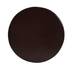 English Elm Modern Mgo Three Tier Round Accent Table Weather Resistant Patio and Living Room Decor Brown N770P359379B