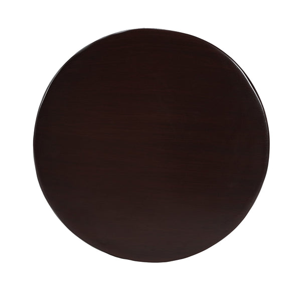 English Elm Modern Mgo Three Tier Round Accent Table Weather Resistant Patio and Living Room Decor Brown N770P359379B