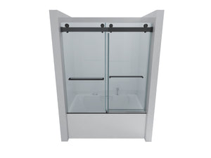 English Elm Top Rail Stainless Steel Shower Door Track with Buffer for Frameless Bathroom Systems W1573P232544