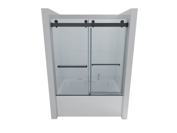 English Elm Top Rail Stainless Steel Shower Door Track with Buffer for Frameless Bathroom Systems W1573P232544