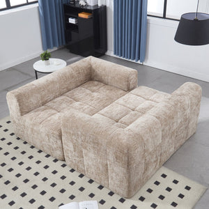 English Elm United Chenille Loveseat Sofa – Stylish Modular Sleeper For Small Spaces, Comfort & Versatility! W1568P255135-GIGA