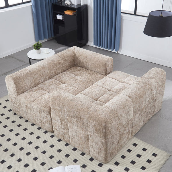 English Elm United Chenille Loveseat Sofa – Stylish Modular Sleeper For Small Spaces, Comfort & Versatility! W1568P255135-GIGA