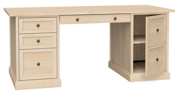 Hekman Custom Office Pedestal Desk EC70T Hekman Furniture