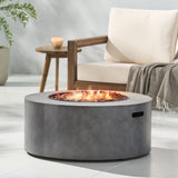 Christopher Knight Home® Wellington Round Iron Fire Pit -40,000 Btu,Tank Outside