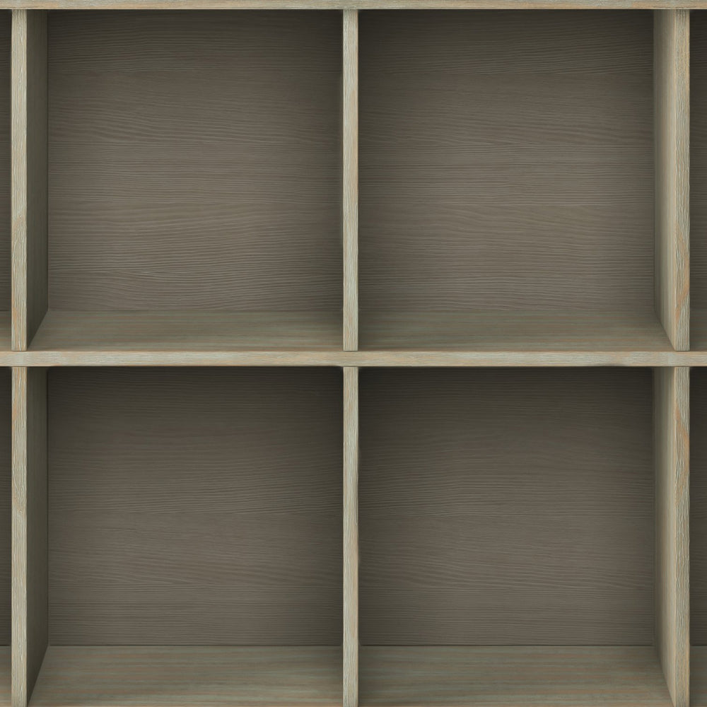 English Elm Acadian 8-Cube Storage Sofa Table – Rustic Distressed Grey, Solid Wood, Versatile & Stylish Organizer B136P159695