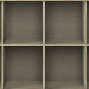 English Elm Acadian 8-Cube Storage Sofa Table – Rustic Distressed Grey, Solid Wood, Versatile & Stylish Organizer B136P159695