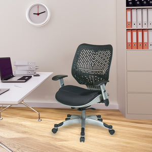 OSP Home Furnishings Spaceflex® Self-adjusting Ergonomic Mesh Office Chair with Lumbar Support and Synchro Tilt 86-M33C625R