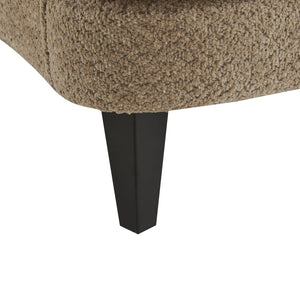 English Elm Christopher Knight Home® - Gerald Boucle Upholstered Club Chair with Tapered Birch Legs, Tonal Piping and Cozy Texture Brown 33 L x 32.75 W x 30 H N776P243523D