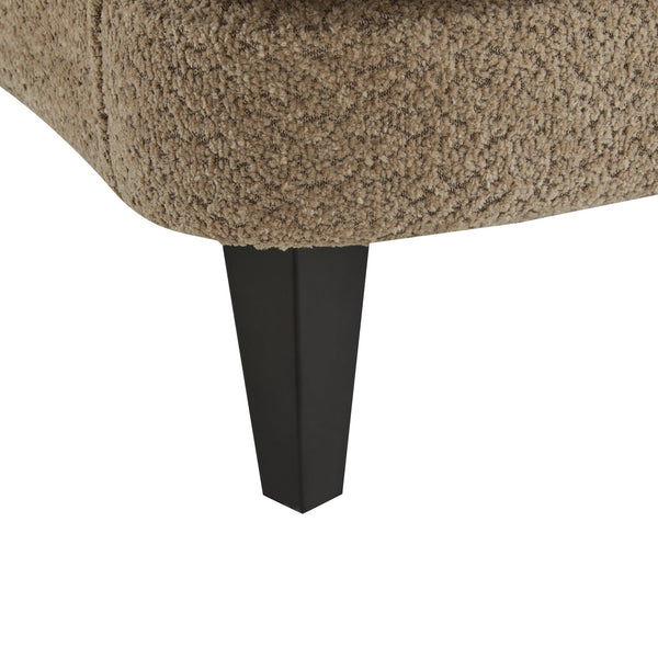 English Elm Christopher Knight Home® - Gerald Boucle Upholstered Club Chair with Tapered Birch Legs, Tonal Piping and Cozy Texture Brown 33 L x 32.75 W x 30 H N776P243523D