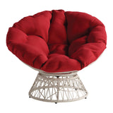 OSP Home Furnishings Papasan Chair Red