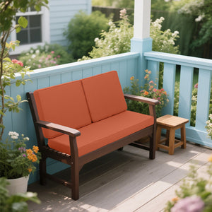 English Elm Outdoor Deep Seat Cushions for Patio Furniture Waterproof Replacement Chair Cushions Set of 2 17x15x16 Durable Comfort Red W419P290494