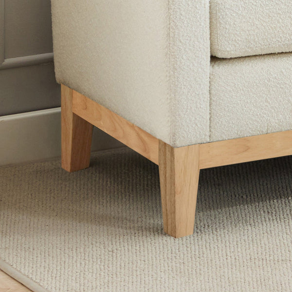 English Elm 66.34"W Elegant Upholstered Bench With Natural Wood Legs & 2 Bolster Pillows For Stylish Seating W3188S00018