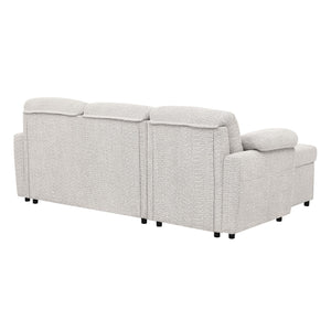 English Elm Convertible Sofa Bed – Multifunctional 3-In-1 Sectional With Hidden Storage And Comfortable Design B343S00023