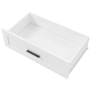 English Elm 70.9" High Freestanding Tall Bathroom Cabinet with Soft-Close Doors, Drawer & Adjustable Shelves for Organized Living White N729P272001K