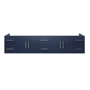 English Elm Navy Solid Wood Double Bath Vanity 84-in Top Compatible, Soft-Close Drawers, Spacious Storage B2731P258543