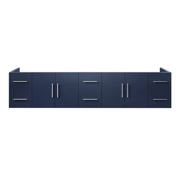English Elm Navy Solid Wood Double Bath Vanity 84-in Top Compatible, Soft-Close Drawers, Spacious Storage B2731P258543