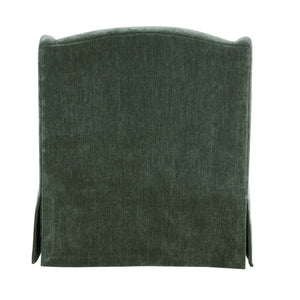 English Elm Luisa Swivel Accent Chair Skirted Tailored Silhouette for Formal Living Rooms Green B050P451387