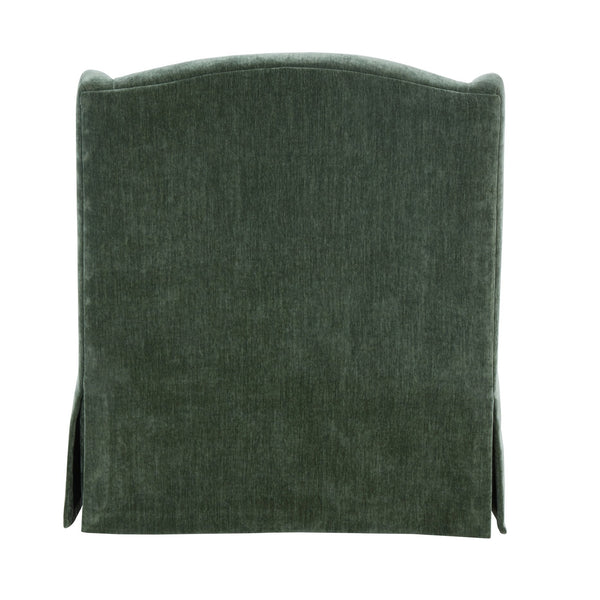 English Elm Luisa Swivel Accent Chair Skirted Tailored Silhouette for Formal Living Rooms Green B050P451387