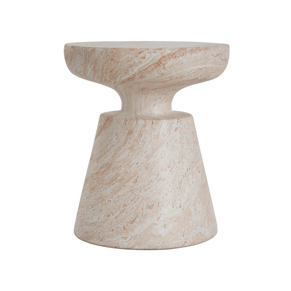 English Elm Christopher Knight Home® - Outdoor/Indoor Lightweight Concrete Side Table With Travertine Finish - Modern Accent For Any Space N773P253808Z