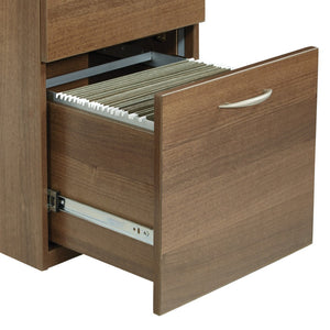 OSP Home Furnishings Napa File Pedestal with Two Deep Drawers for Letter and Legal Document Storage NAP-74-PCW