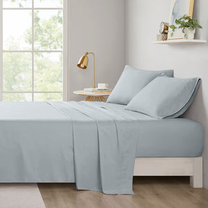 JLA Home Intelligent Design - All Season Soft Touch Sheet Set — Ultra-Soft Microfiber, Wrinkle-Resistant, OEKO-TEX Certified Comfort Grey ID20-135