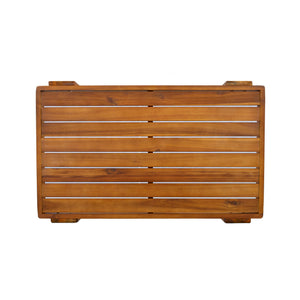English Elm Patio Acacia Wood Loveseat and Coffee Table Set for Outdoor Lounge Spaces N776P387848B