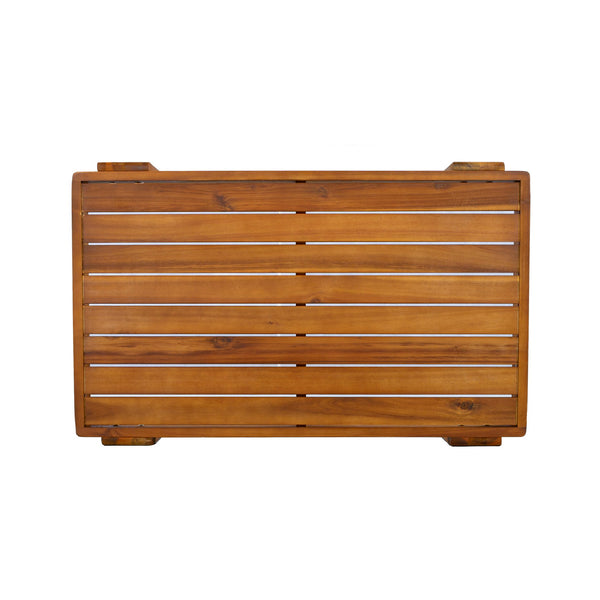 English Elm Patio Acacia Wood Loveseat and Coffee Table Set for Outdoor Lounge Spaces N776P387848B