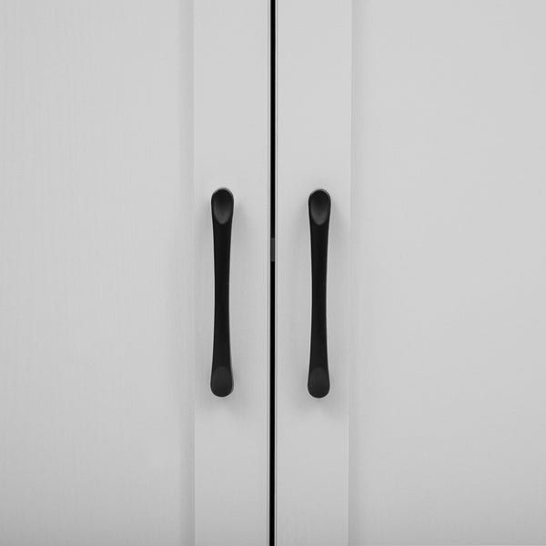 English Elm K&K Extendable Kitchen Island with Dining Table, 51.2" Seating for 2-6, Power Hub & Double Storage White Oak N707S000010W