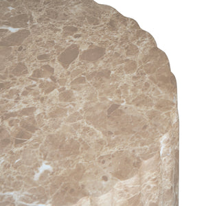 English Elm Christopher Knight Home® - Outdoor Cleme Carved Side Table - Elegant Gold Accent For Indoor/Outdoor Use, Versatile & Durable N773P283510G