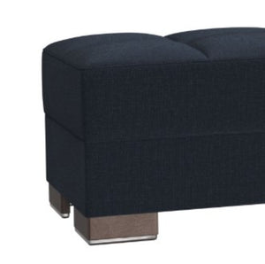 English Elm Primenest Zenaero Convertible Ottoman With Storage – Stylish Dark Blue Upholstered Design For Small Spaces B030P280988-GIGA