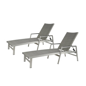 English Elm Christopher Knight Home® - Oxton Chaise Lounge – Durable Outdoor Seating With Breathable Mesh & Timeless Bungalow Style In Grey N775P210069G