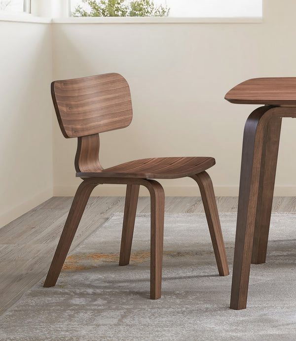 English Elm Walnut Ladder-Back Side Chairs Set of 2 — Distressed Scooped Seat, Rustic Transitional Comfort for Dining Walnut 21.5 L x 43 W x 6 H B2741P331882