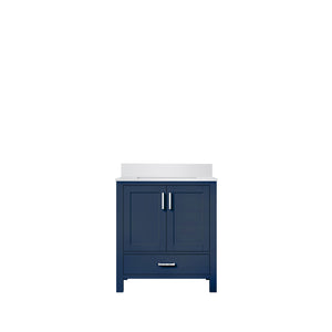 English Elm Navy Blue Bath Vanity 30" W X 22" D With Durable Cultured Marble Top & Ample Storage Solutions B2731P259013