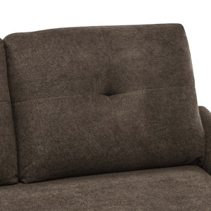 English Elm Tufted Button Back Loveseat with Tall Legs Mid Century Style for Living Spaces B2748P493721
