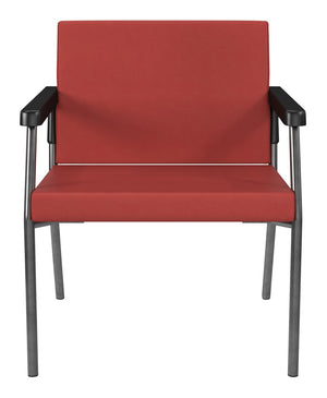OSP Home Furnishings Bariatric Guest Chair with Reinforced Metal Frame and Plush Padded Seat for Medical Use BC9602-R100
