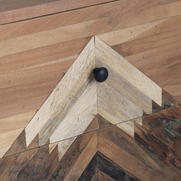 Crestview Collection Rustic Mountain-inspired Cabinet: Stylish Mango & Acacia Wood Furniture With Functional Drawers Brown Solid Wood Cvfnr4559