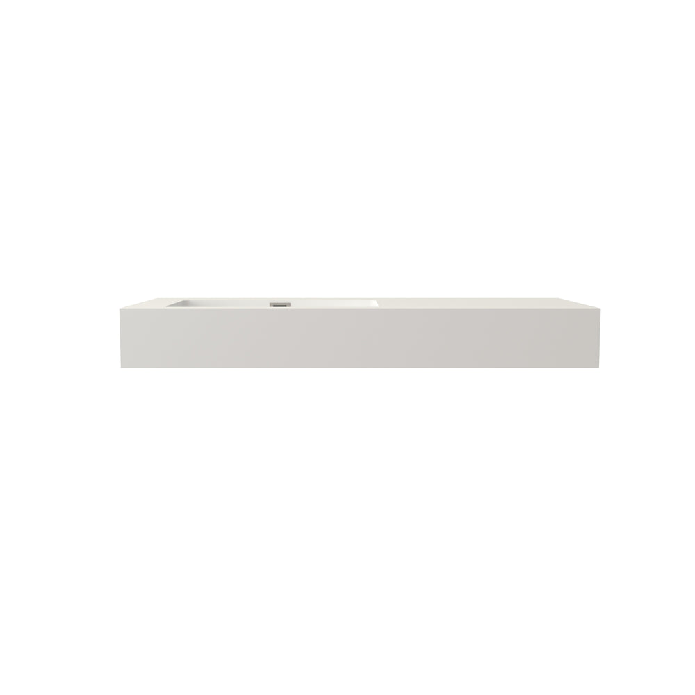 English Elm Stone Resin Seamless Basin Sink for Spa and Contemporary Bathroom Vanity Decor T3785P355781