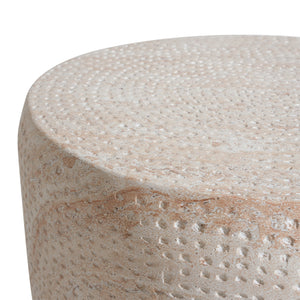 English Elm Christopher Knight Home® - Outdoor/Indoor Lightweight Concrete Side Table, Stylish Travertine Finish For Versatile Use N773P253801Z