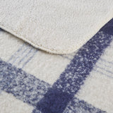 Woolrich Bloomington Lodge/Cabin Faux Mohair to Sherpa Throw WR50-3968 Blue