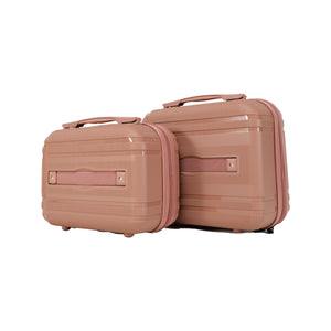 English Elm 6-piece Hard Shell Spinner Luggage Set Expandable Polypropylene with Combo Lock Rose Gold T3292P329374