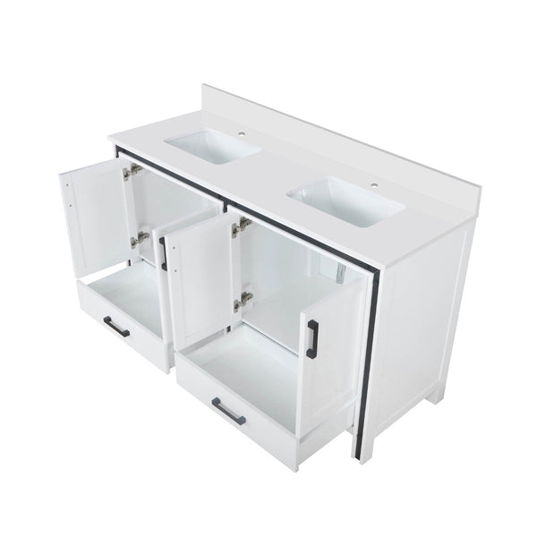 English Elm White Double Bath Vanity With Elegant White Quartz Top - Durable, Spacious & Modern Design For Your Bathroom B2731P260615-GIGA