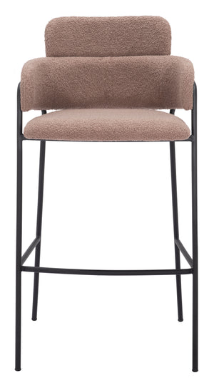 Marcel Barstool - Set of 2 Brown 109668 Zuo Modern