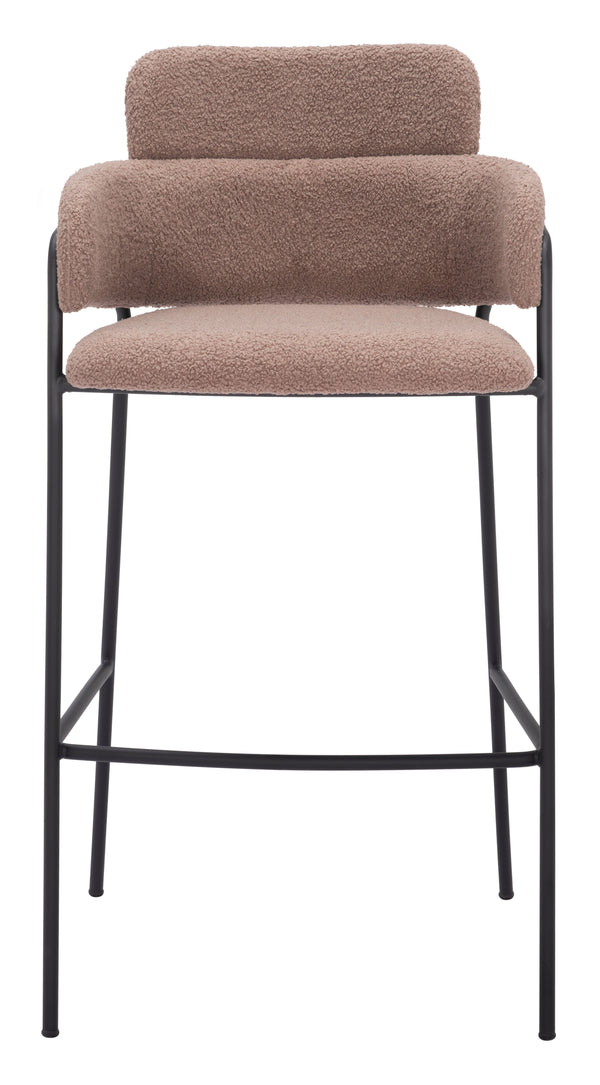 Marcel Barstool - Set of 2 Brown 109668 Zuo Modern