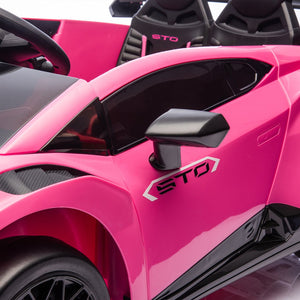 English Elm Lamborghini Huracan Sto 24v Kids Ride on Drift Car with Led Lights and Remote W1578P210770