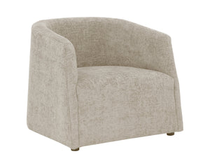 Sunpan Serenade Lounge Chair - Striking Round Design in Stylish Upholstery for a Stunning Home Accent Husky Beach