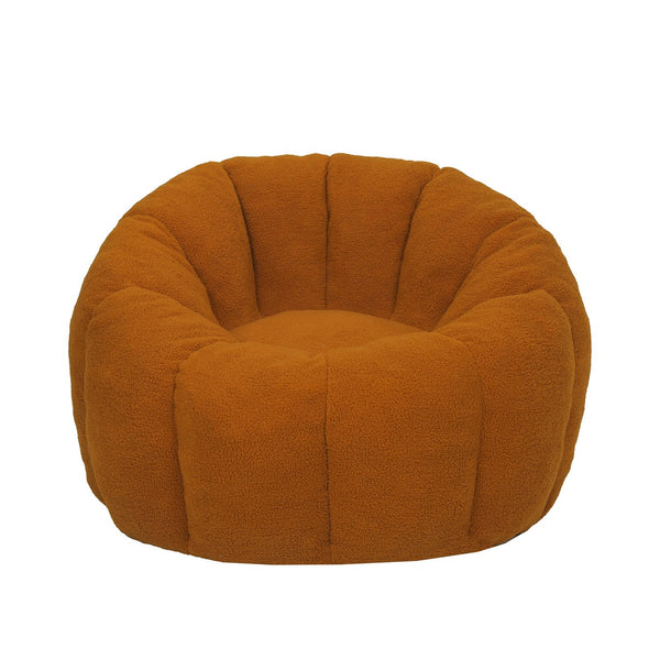 English Elm Bean Bag Lounge Chair Faux Fur Memory Foam Armrests Ergonomic Seat for Adults W2200P239873