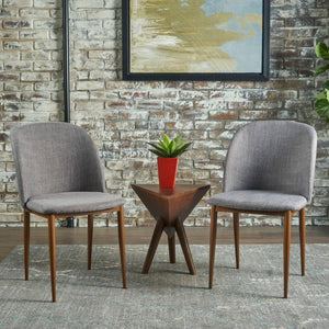 Christopher Knight Home® - Noble House - Anastasia Light Grey Fabric Dining Chairs - Set of 2